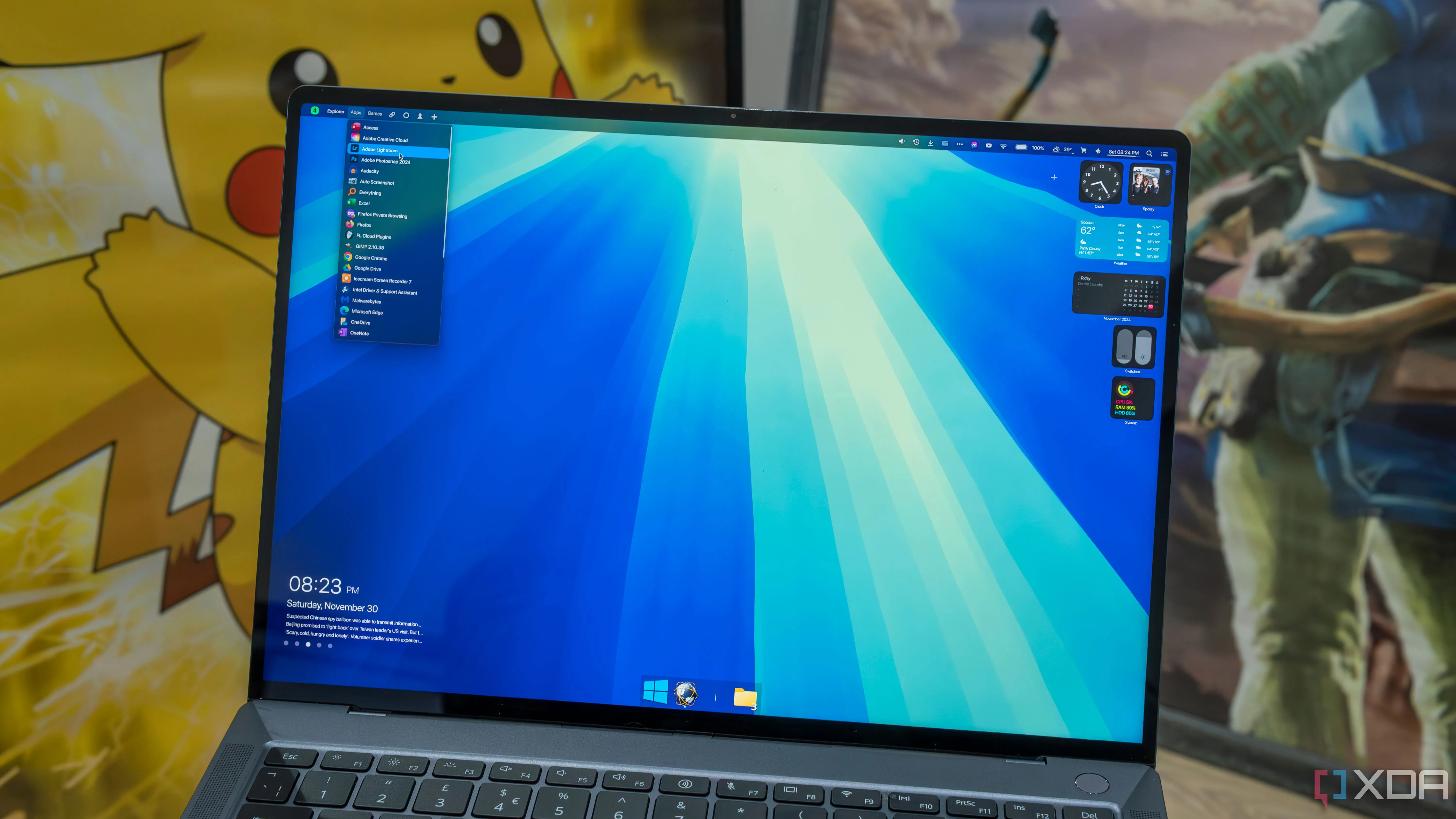 Giao diện Windows 11 với công cụ tùy biến giống macOS