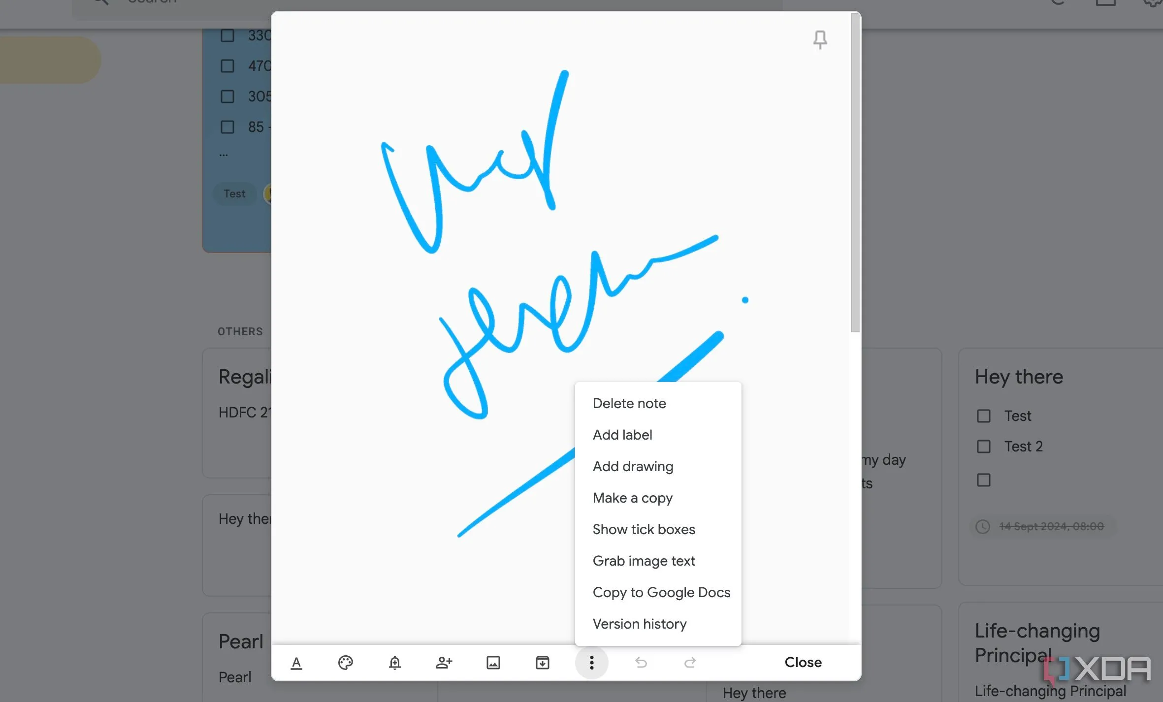 Google Keep với công cụ vẽ và phác thảo giúp ghi lại ý tưởng trực quan