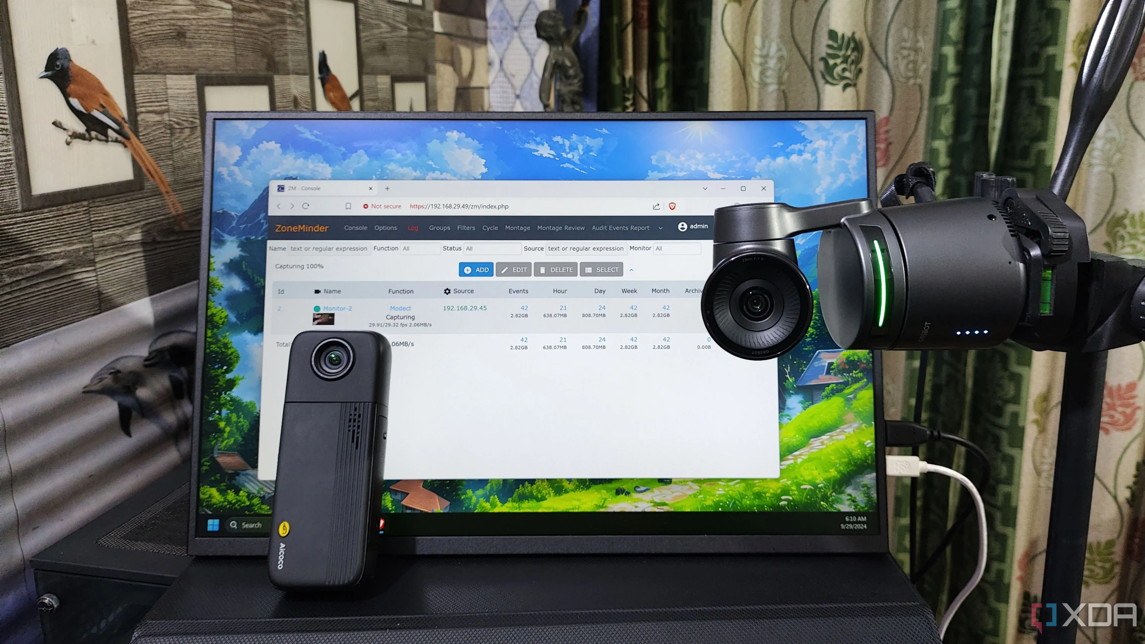 Hệ thống giám sát ZoneMinder hoạt động như một giải pháp NVR trên Proxmox, quản lý camera an ninh