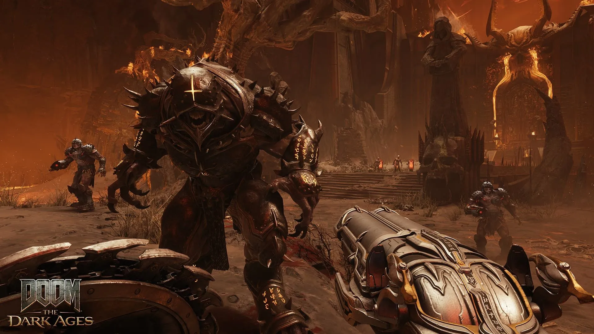 Hell Knight, một loại quỷ trong game Doom: The Dark Ages, với thiết kế đáng sợ