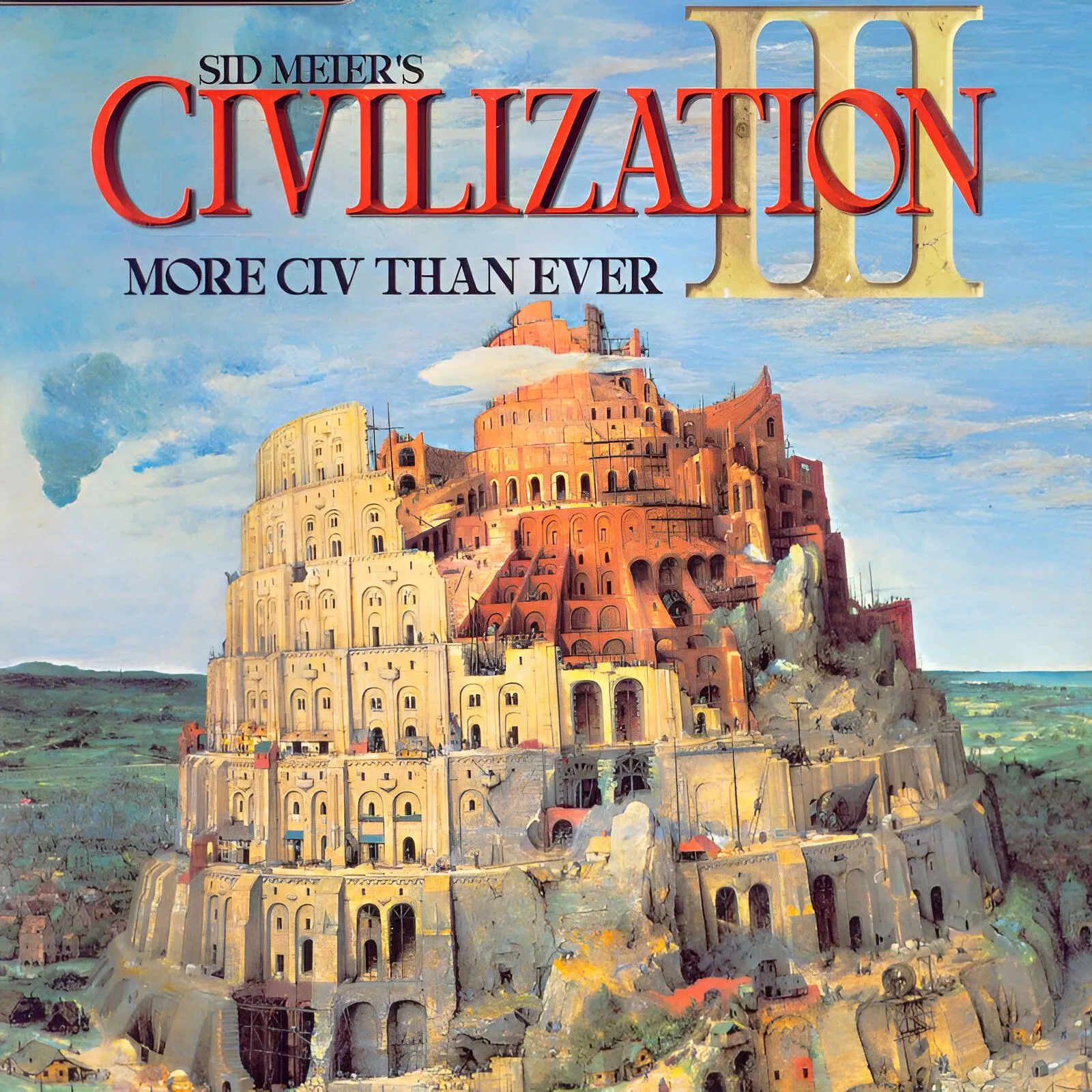 Hình ảnh bìa game Civilization III, minh họa khả năng chơi lại vô hạn và bản đồ được tạo ngẫu nhiên trong series Civilization