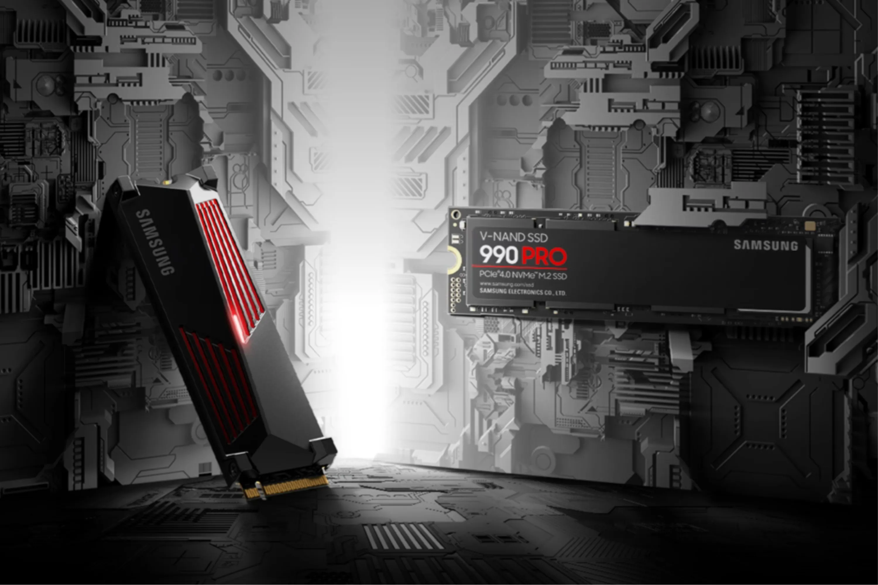 Hình ảnh cận cảnh ổ cứng SSD Samsung 990 Pro