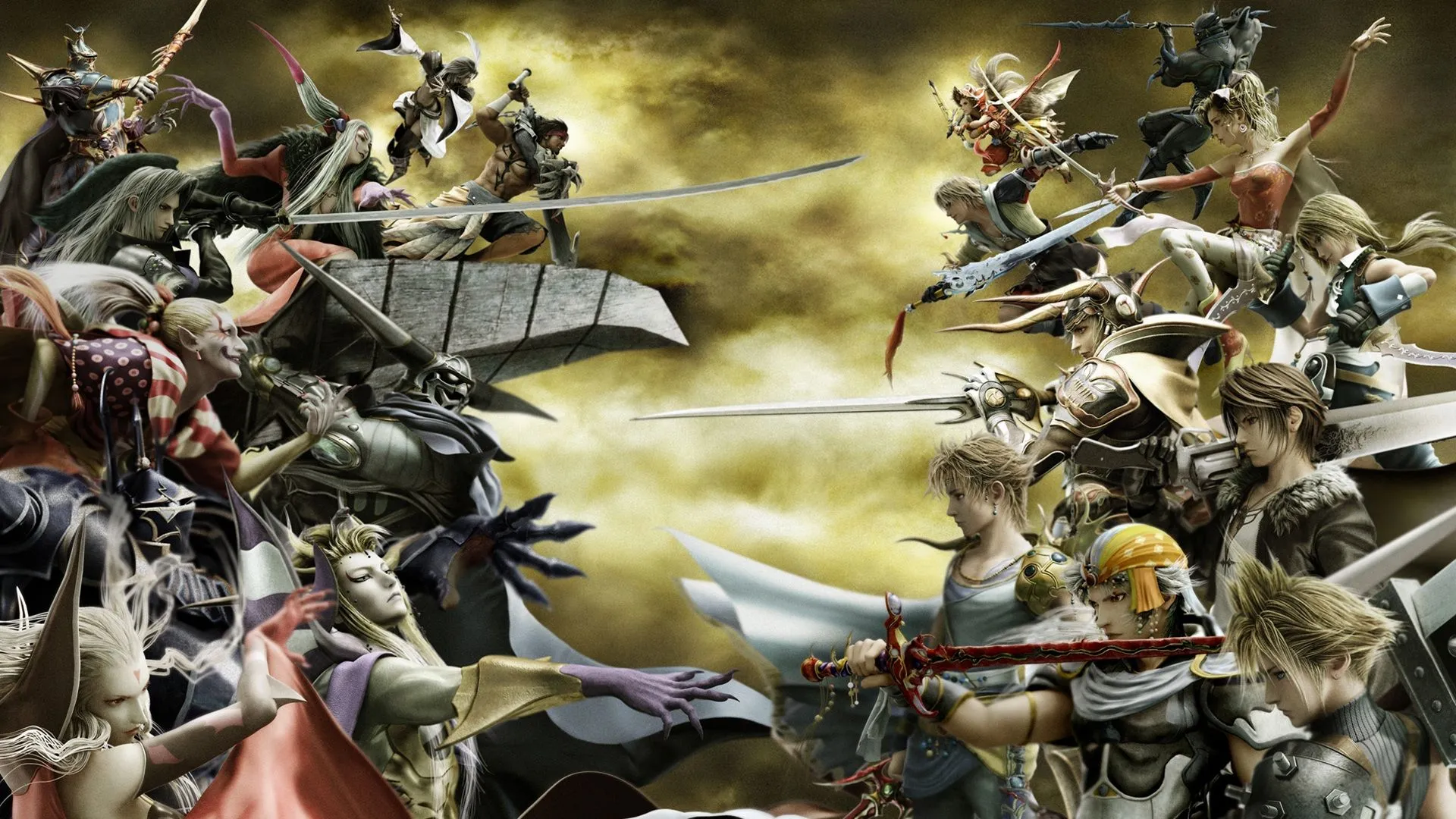 Hình ảnh chìa khóa từ Dissidia Final Fantasy, đại diện cho những tựa game Final Fantasy mà người chơi mới nên trải nghiệm.