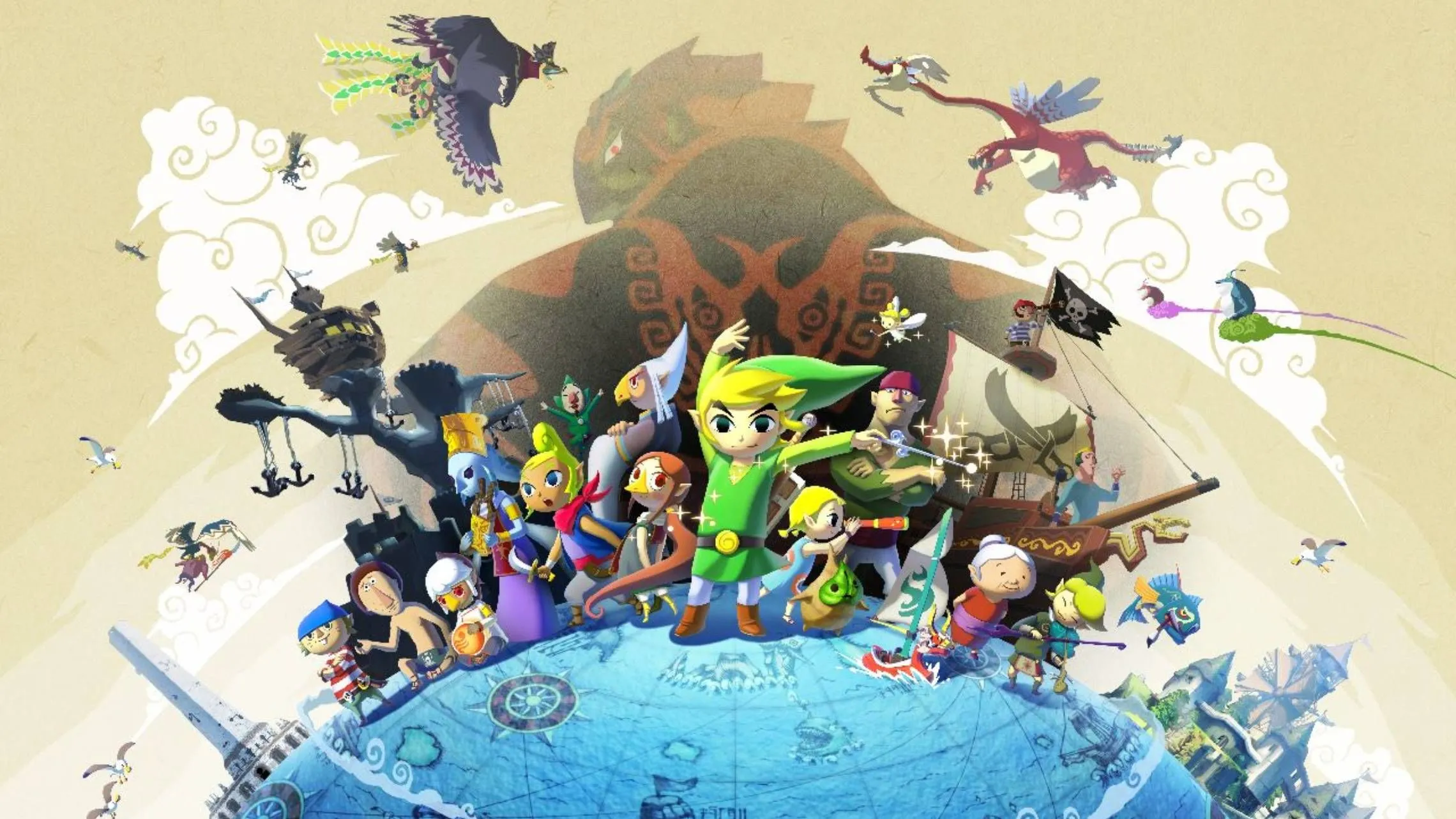 Hình ảnh chính thức Link và dàn nhân vật trong The Legend of Zelda: The Wind Waker, tựa game cổ điển được hưởng lợi từ Nintendo Switch 2.