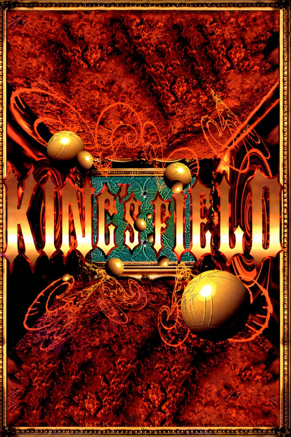 Hình ảnh đĩa và hộp game King's Field cho PS1, tựa game nhập vai đầu tiên của FromSoftware.