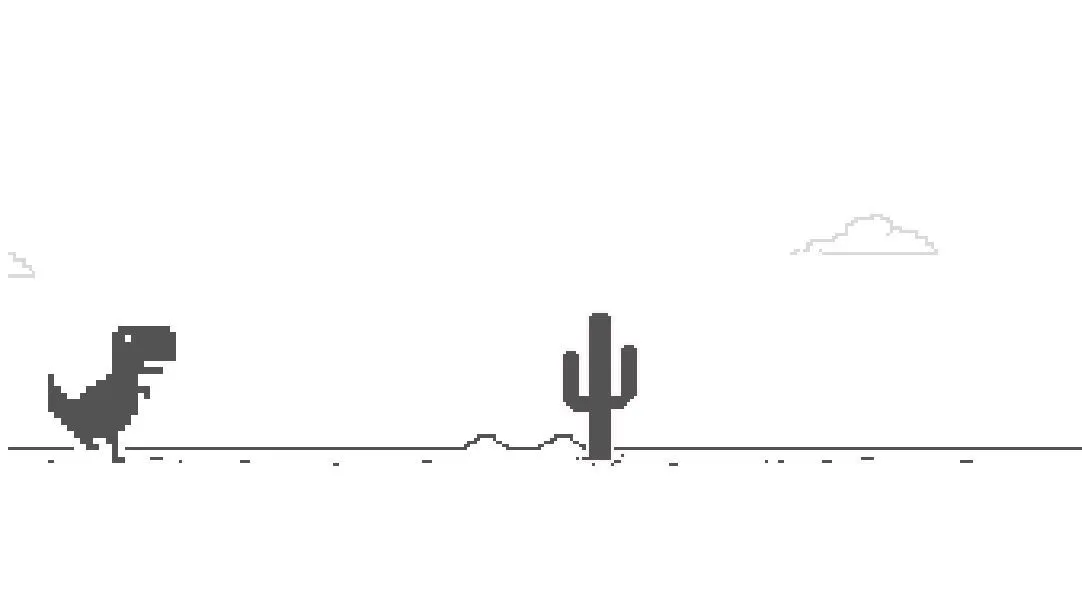 Hình ảnh game Khủng Long Google (Dinosaur Game) kinh điển