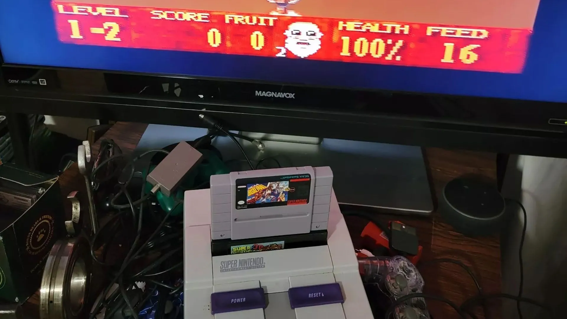 Hình ảnh game Super Noah's Ark 3D chạy trên giả lập SNES