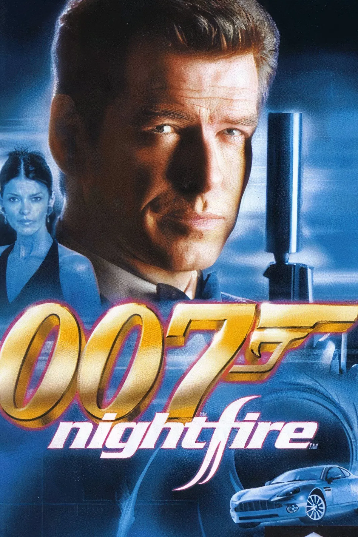 Hình ảnh gameplay James Bond 007: Nightfire, với cảnh hành động điệp viên đặc trưng của Pierce Brosnan.
