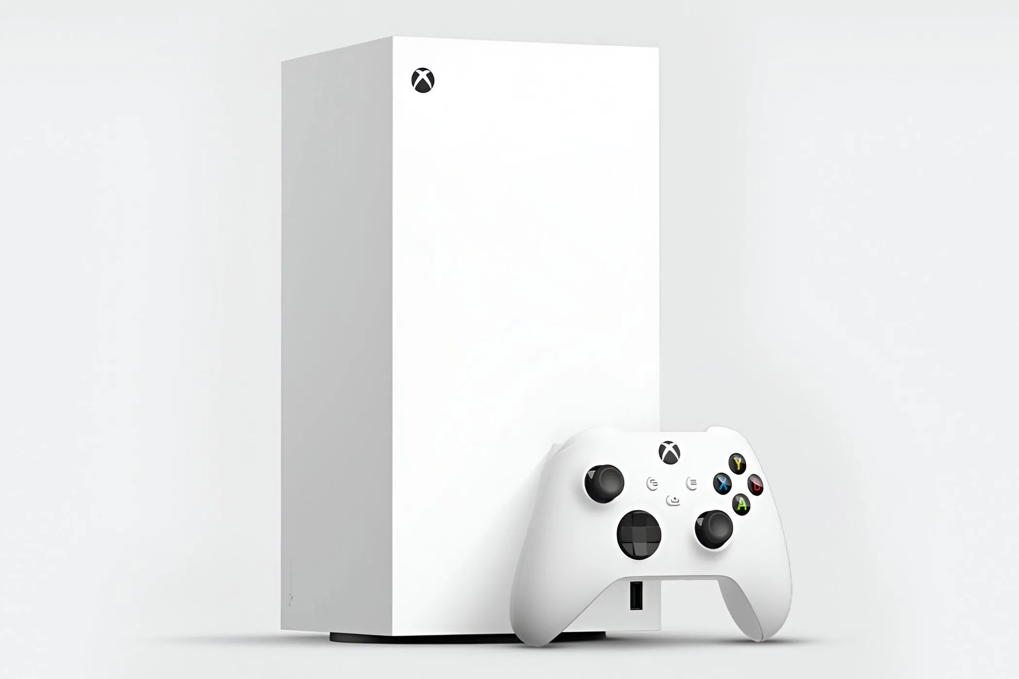 Hình ảnh minh họa phiên bản kỹ thuật số của Xbox Series X, không có ổ đĩa vật lý.