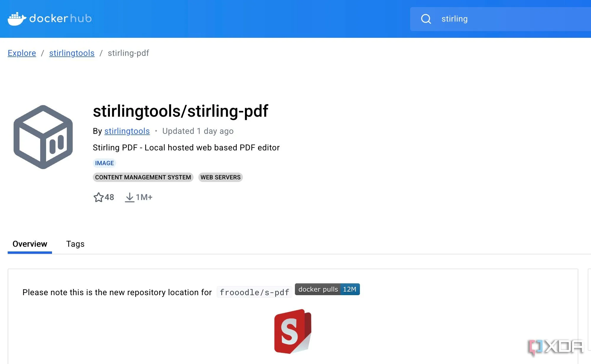 Hình ảnh mô tả cách cài đặt Stirling PDF qua Docker để tự host