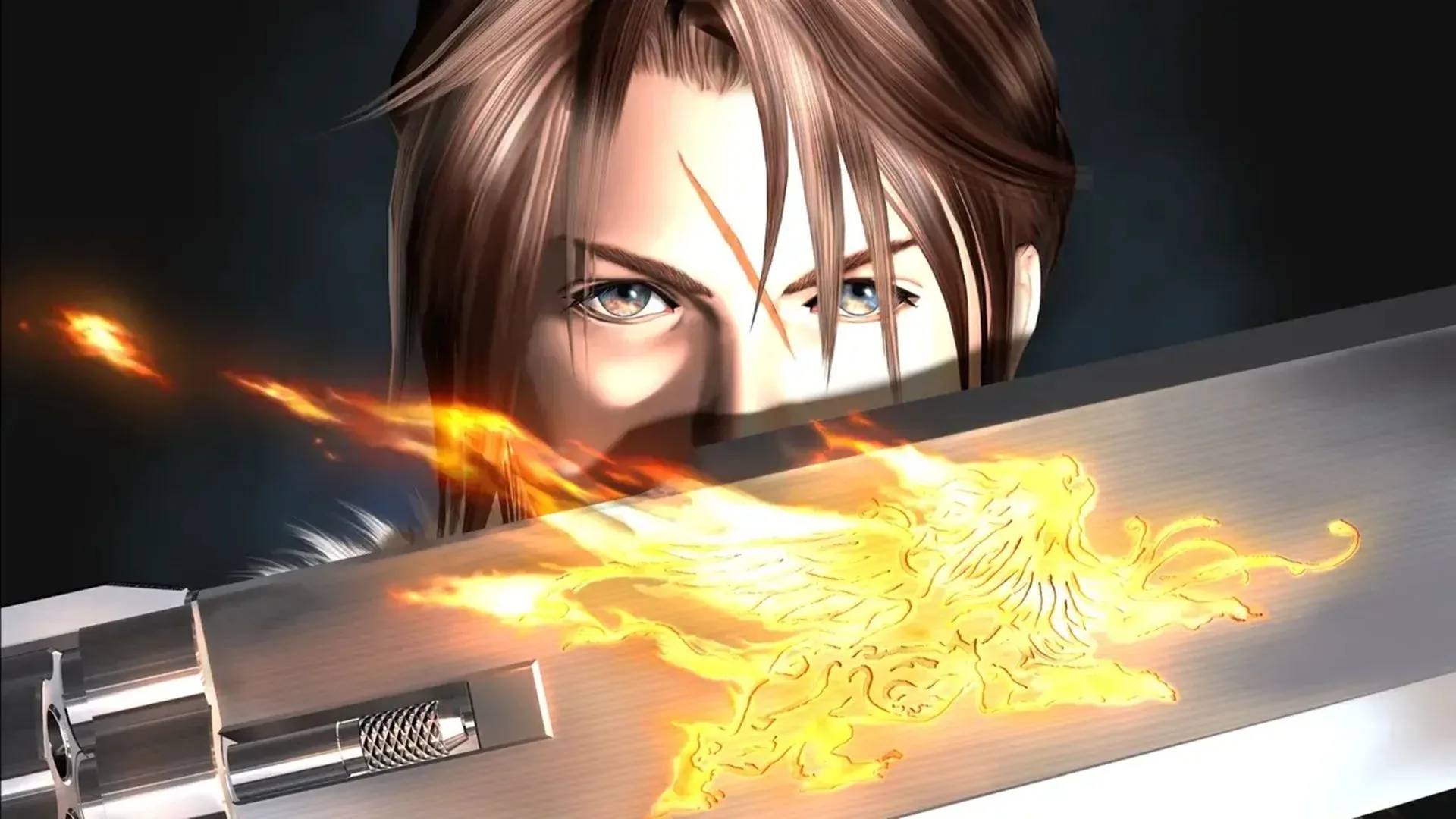 Hình ảnh nhân vật Squall Leonhart từ Final Fantasy VIII, biểu tượng của tựa game JRPG kinh điển