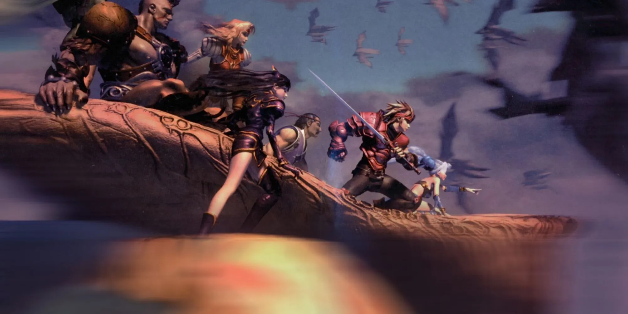 Hình ảnh quảng bá các nhân vật chính trong The Legend of Dragoon