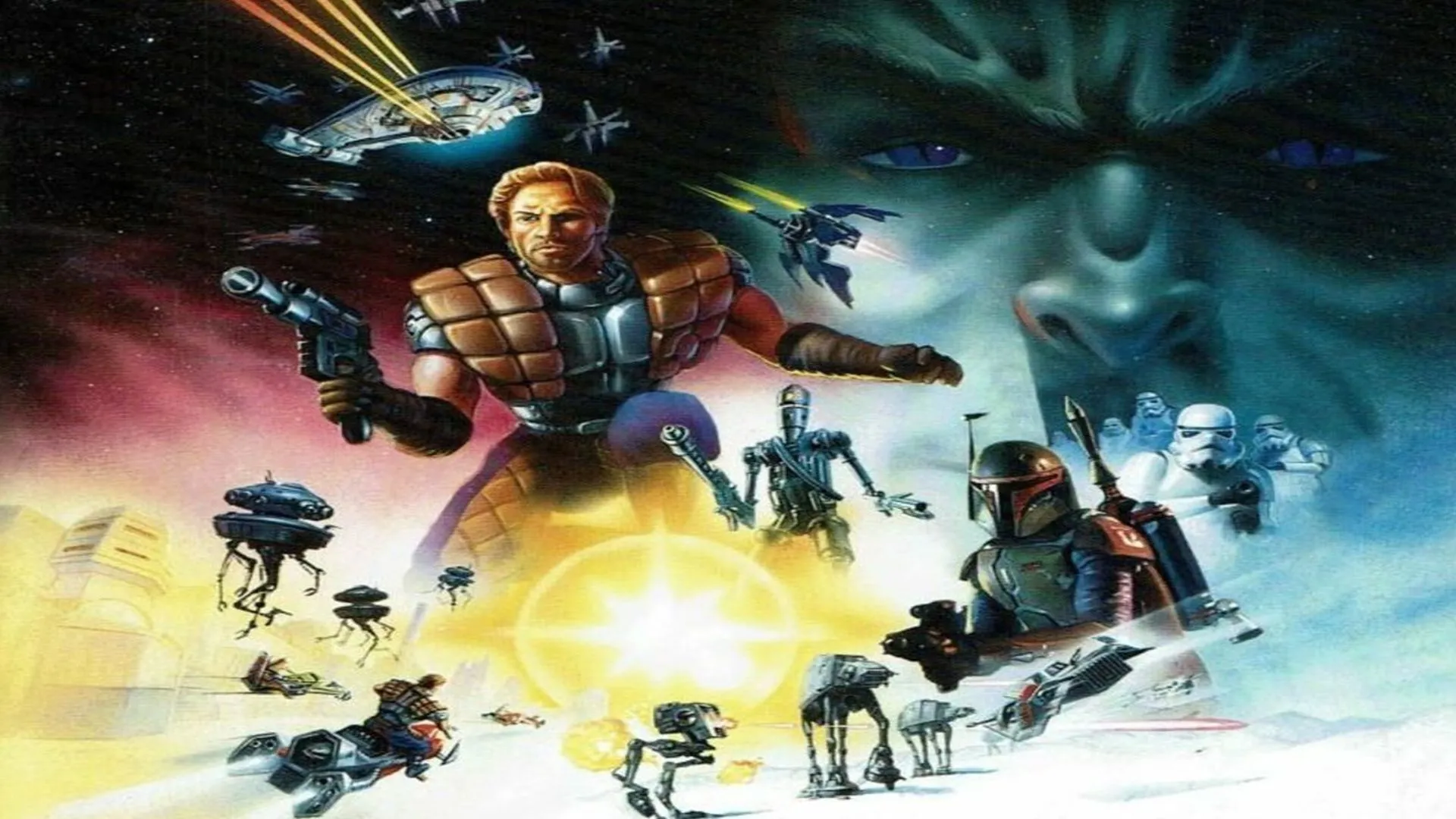 Hình ảnh quảng bá cho tựa game Star Wars: Shadows of the Empire