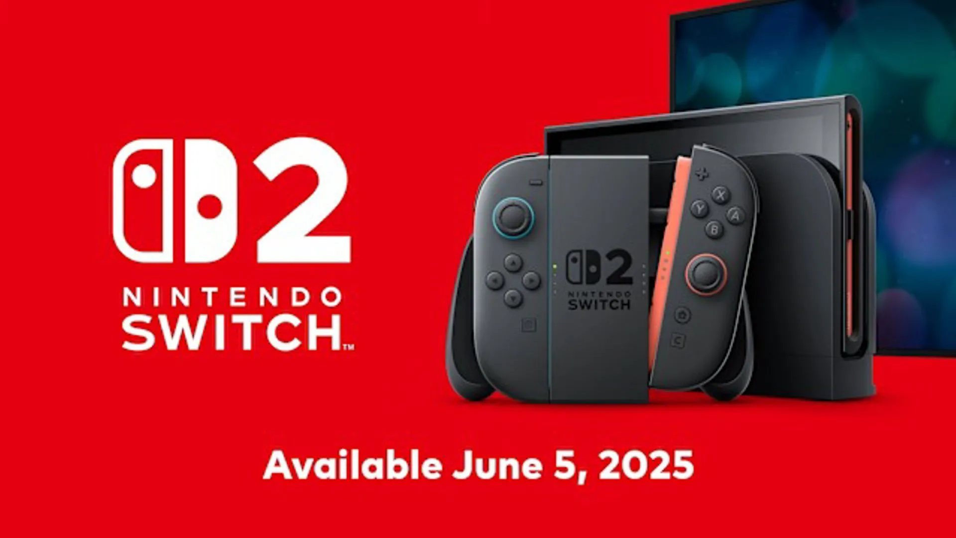 Hình ảnh quảng cáo đặt trước Nintendo Switch 2 có sẵn vào ngày 5 tháng 6 năm 2025