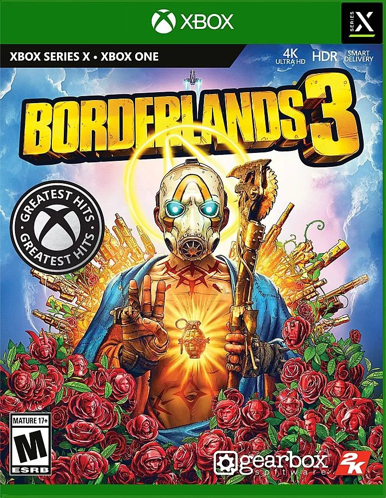 Hình ảnh sản phẩm của Borderlands 3, hiển thị một cảnh trong game với phong cách cel-shaded đặc trưng