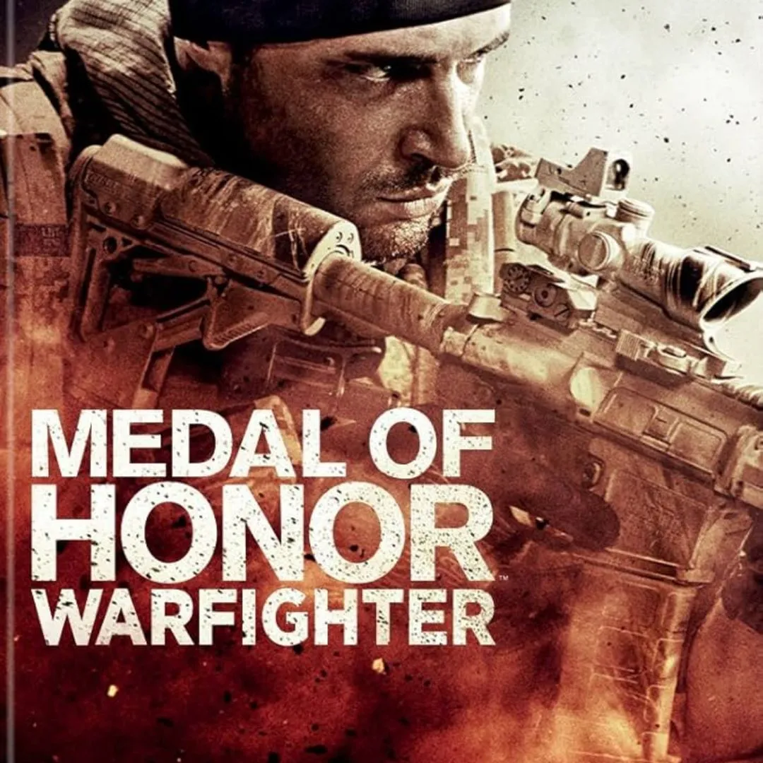 Hình ảnh sản phẩm game Medal of Honor: Warfighter với bối cảnh chiến tranh hiện đại, lính đặc nhiệm chuẩn bị hành động.