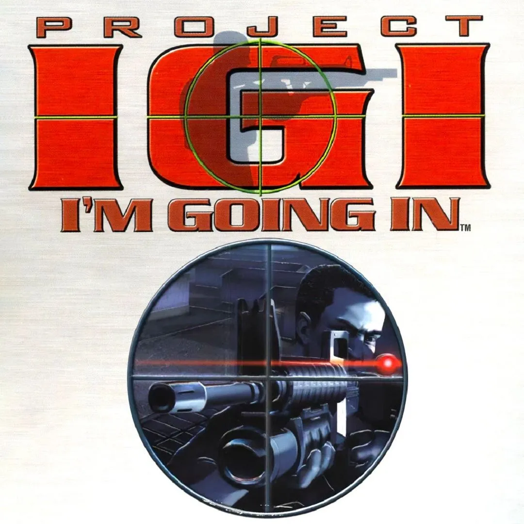 Hình ảnh sản phẩm game Project I.G.I.: I'm Going In với giao diện hành động lén lút và nhân vật chính.