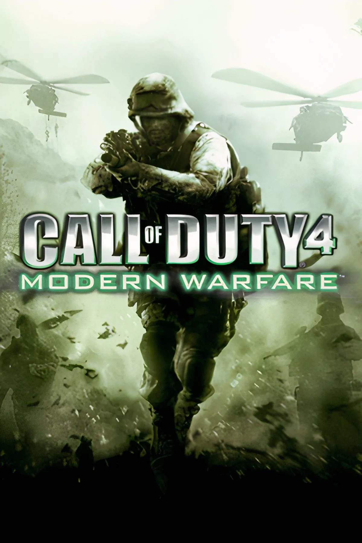 Hình ảnh tổng hợp các cảnh hành động và chiến đấu trong Call of Duty 4: Modern Warfare, tựa game FPS đột phá năm 2007