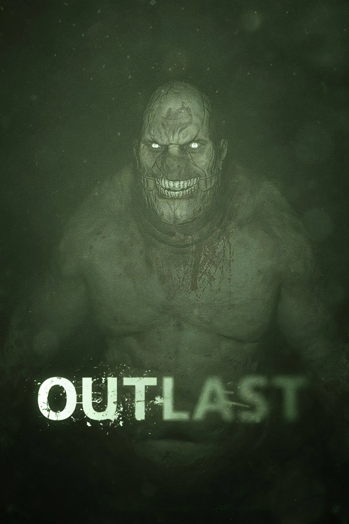 Hình ảnh tổng hợp từ game Outlast, thể hiện không khí căng thẳng và đáng sợ của trò chơi sinh tồn kinh dị