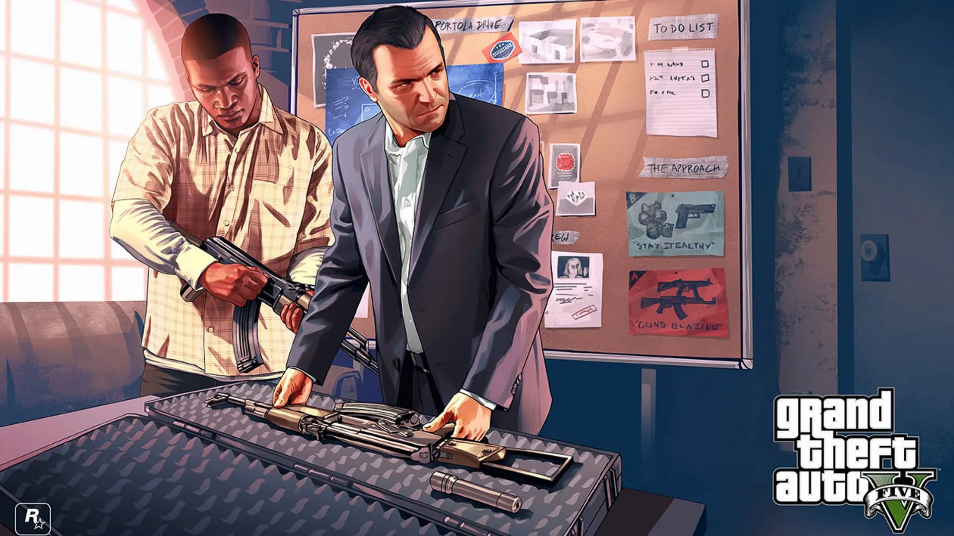 Hình ảnh trong game Grand Theft Auto V, minh họa trò chơi được xem nhiều nhất trên Twitch 2024