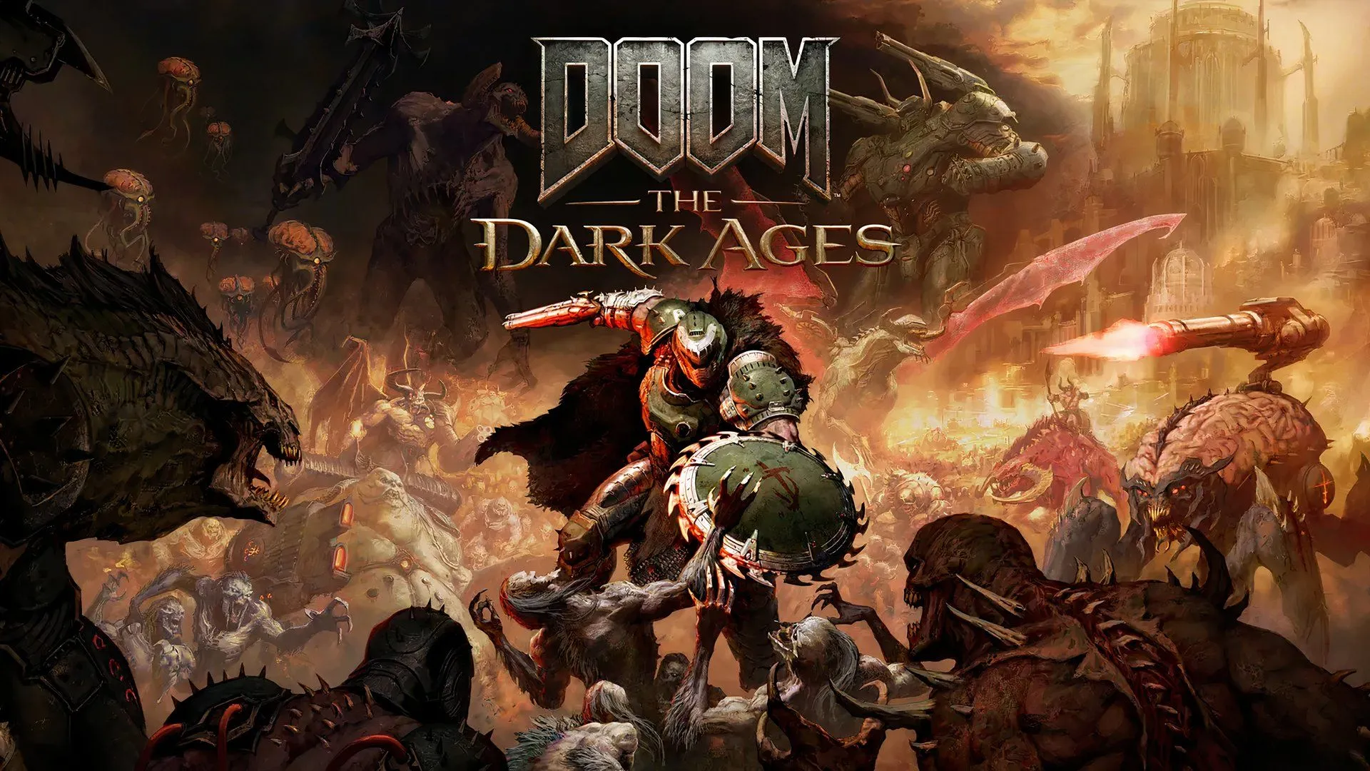 Hình ảnh tựa game Doom: The Dark Ages với không khí giả tưởng trung cổ