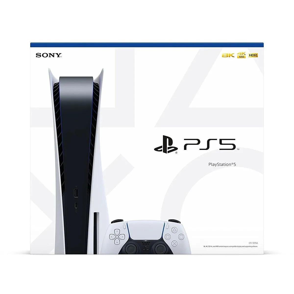 Hộp máy PlayStation 5 màu trắng và đen