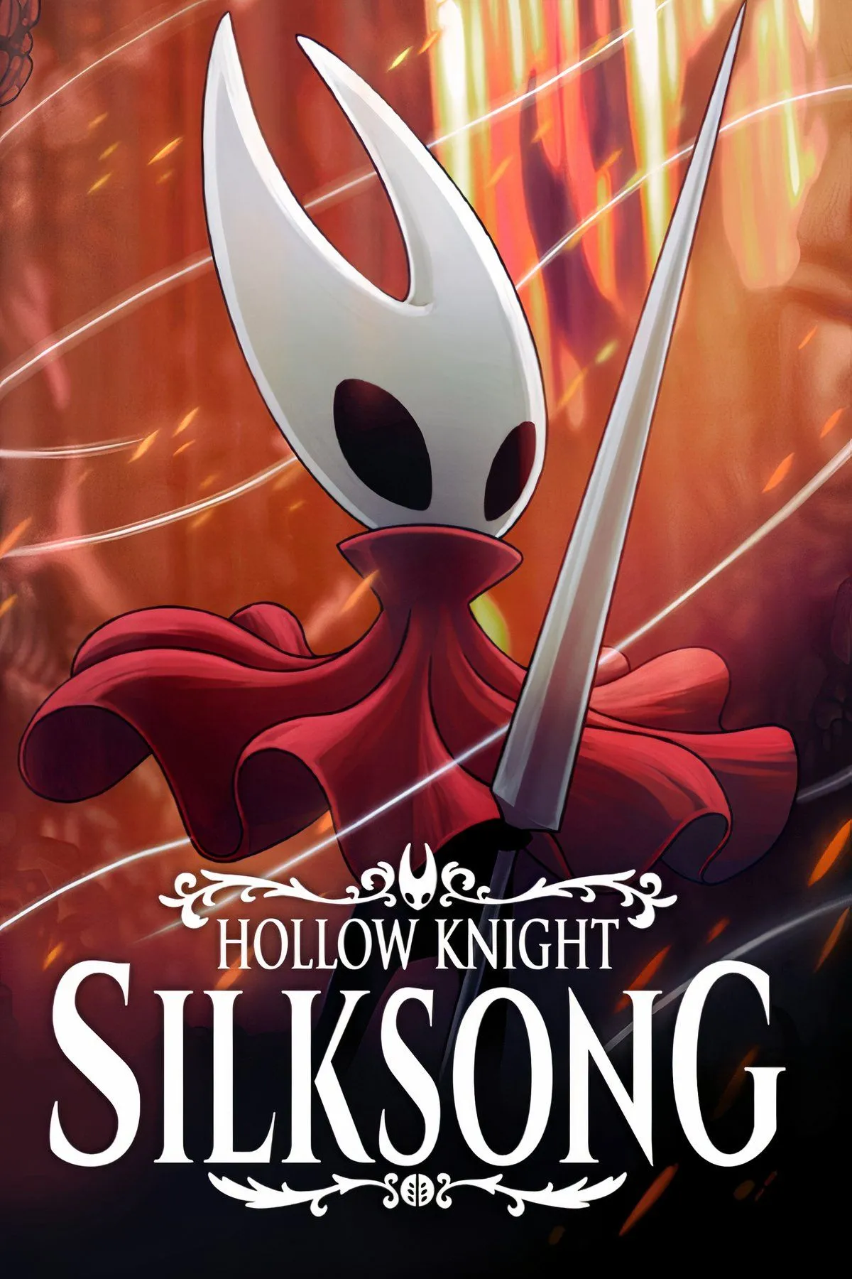Hornet trong game Hollow Knight: Silksong đang chiến đấu, đồ họa Metroidvania đặc trưng