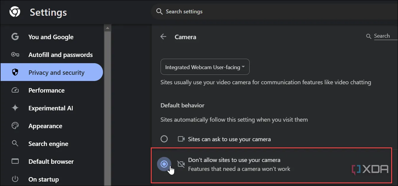 Hướng dẫn cách thu hồi quyền truy cập webcam của các trang web trong trình duyệt Google Chrome