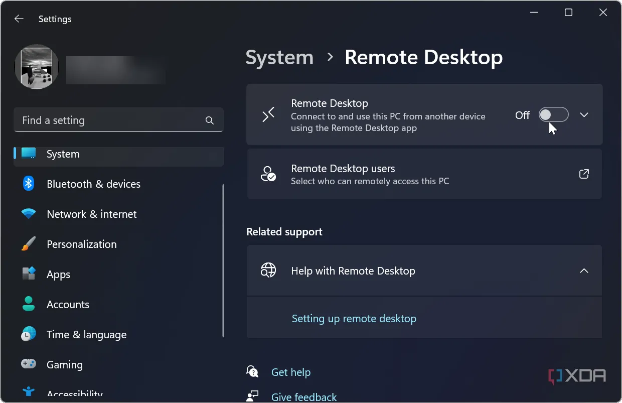 Hướng dẫn tắt quyền truy cập webcam qua Remote Desktop trên Windows 11