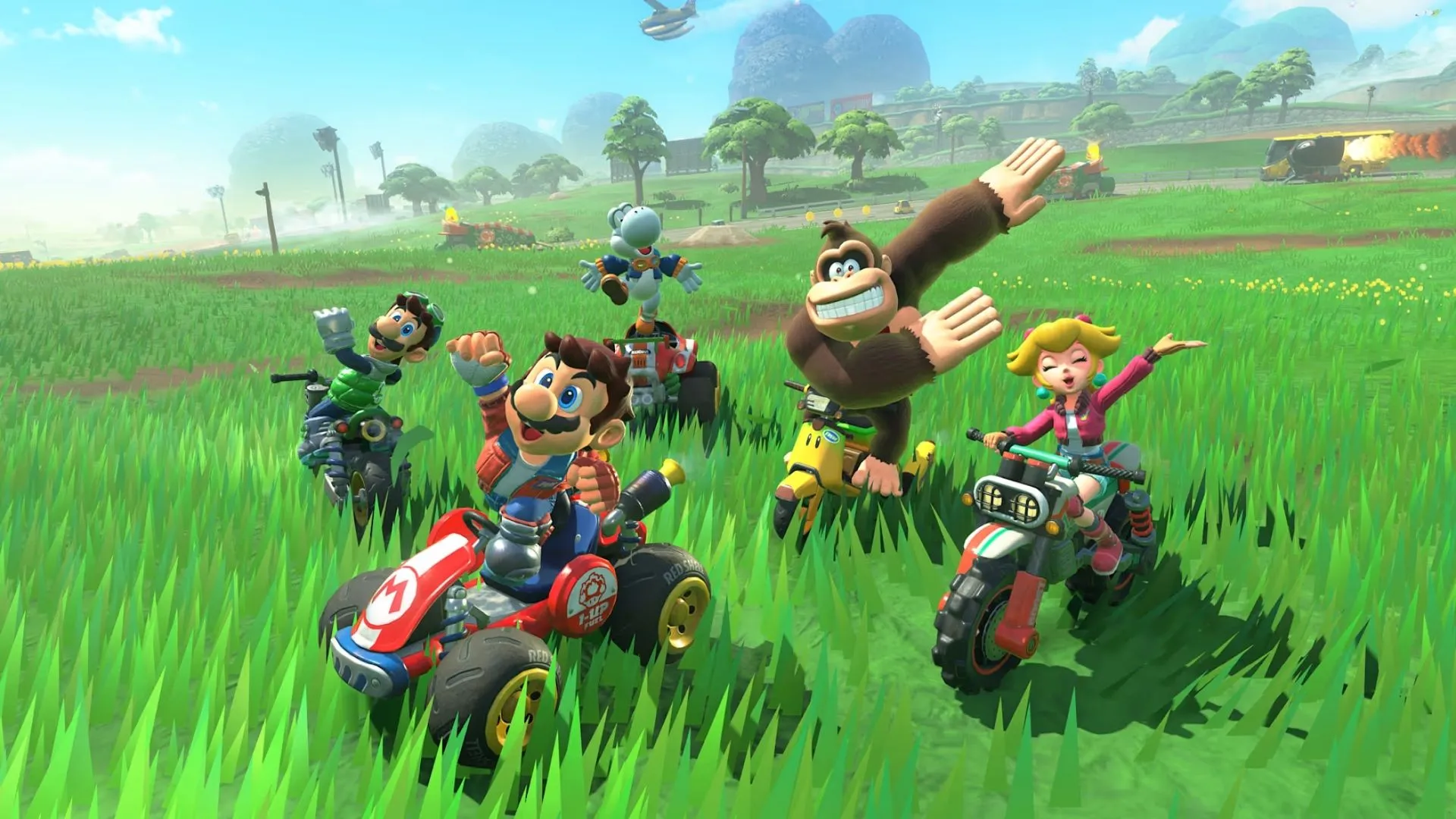 Khoảnh khắc sử dụng vật phẩm hoặc kỹ năng đặc biệt trong Mario Kart World