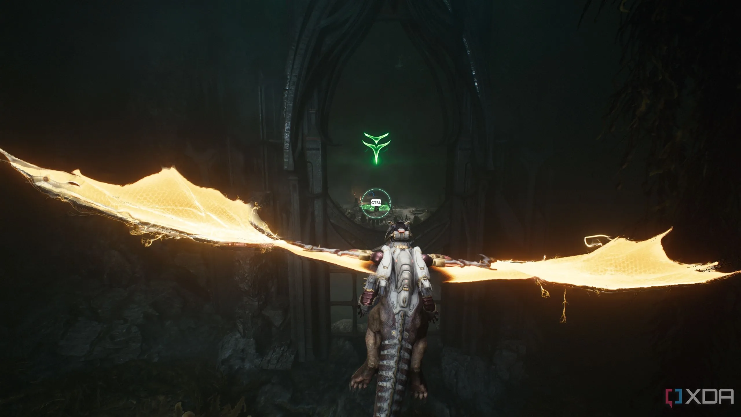 Khu vực hạ cánh bí mật đầu tiên với Sentinel Shrine và thanh vàng Chapter 14 Doom The Dark Ages