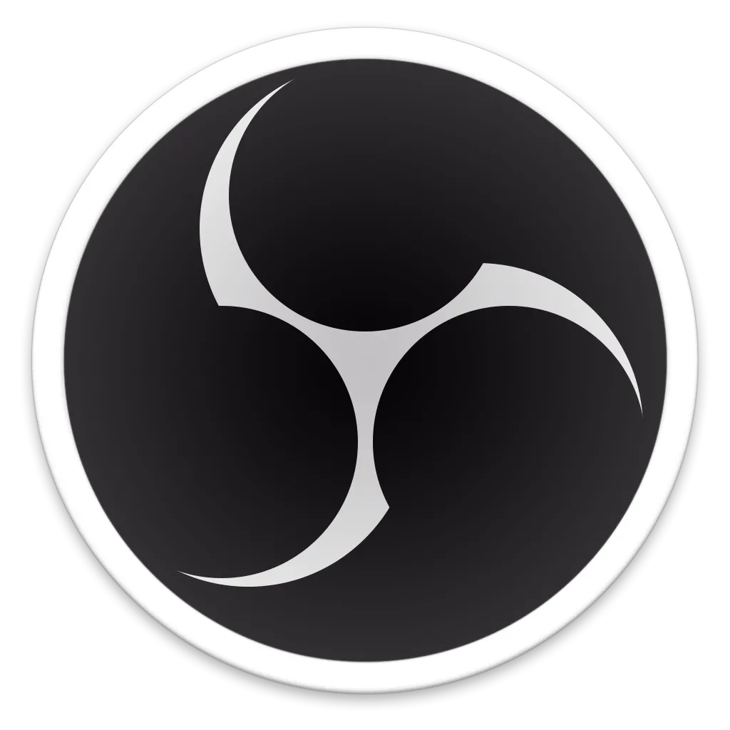 Logo chính thức của phần mềm OBS Studio