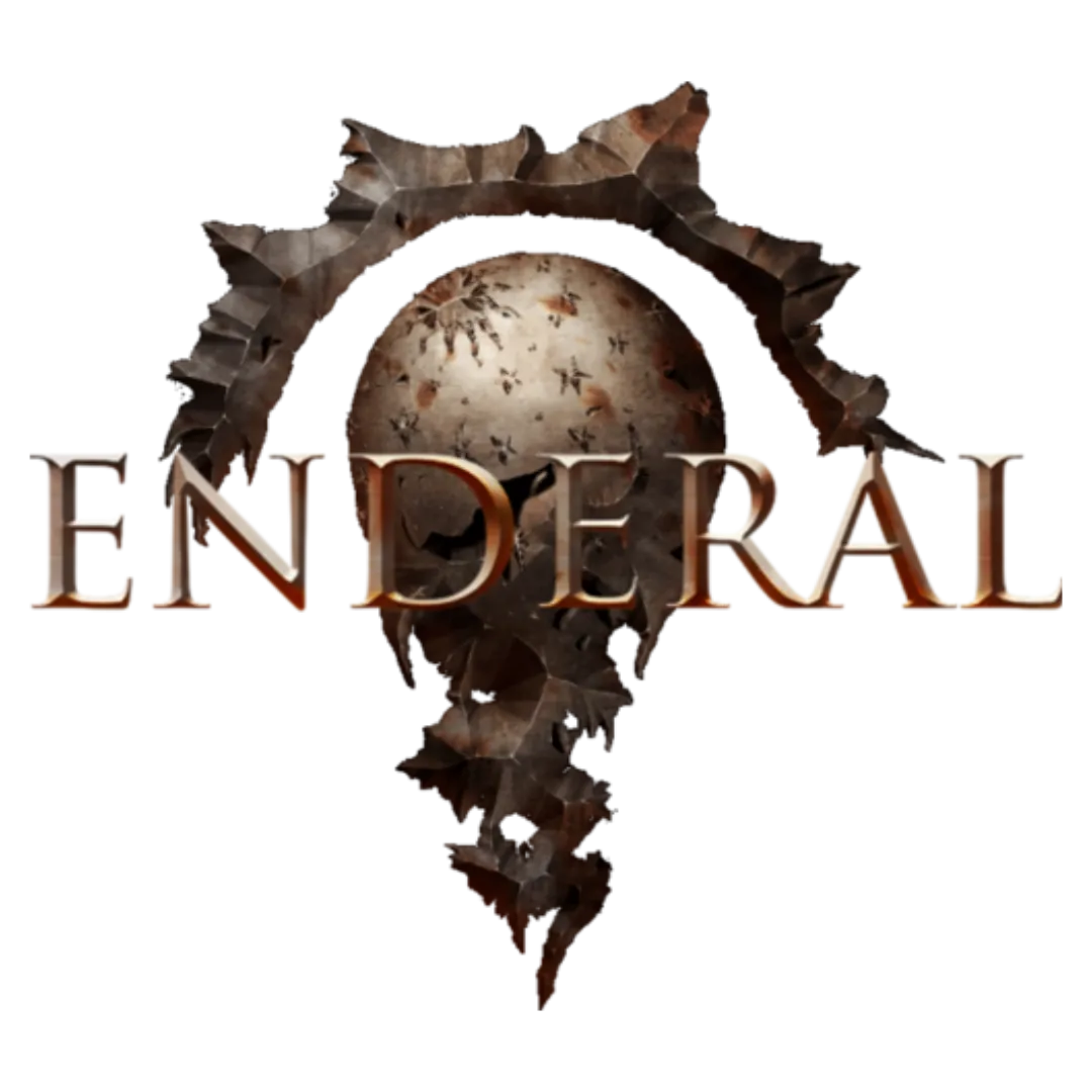 Logo của bản mod Enderal Forgotten Stories trên nền trắng