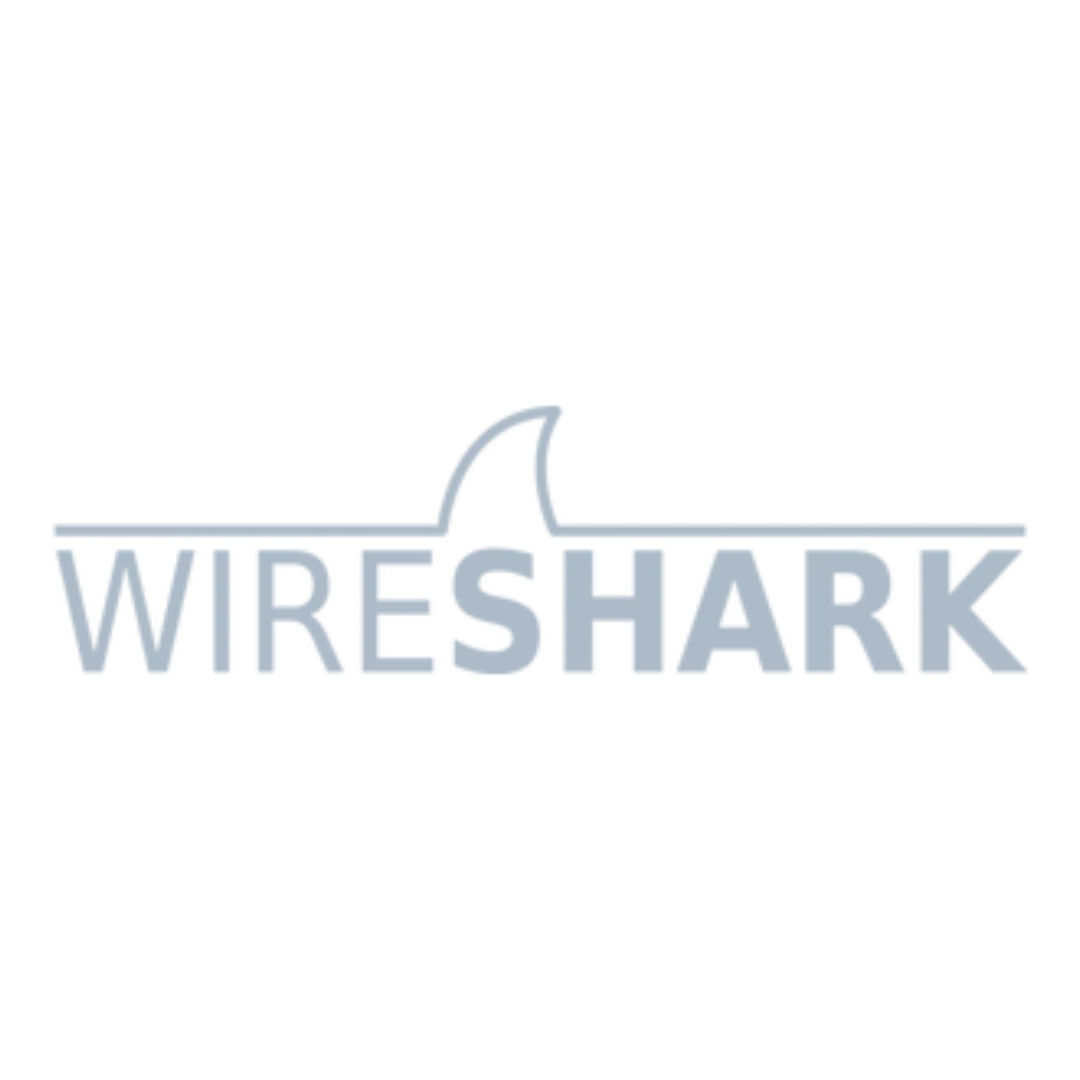 Logo của phần mềm Wireshark, công cụ phân tích giao thức mạng hàng đầu.
