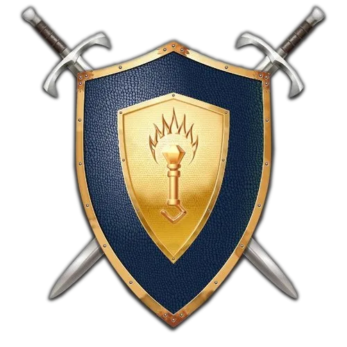 Logo game Battle for Wesnoth, biểu tượng cho game chiến thuật theo lượt mã nguồn mở.