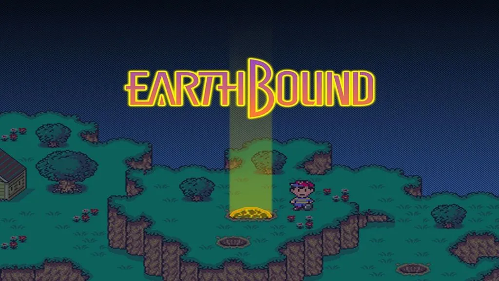 Logo game Earthbound, đại diện cho những tựa game retro kinh điển được săn lùng