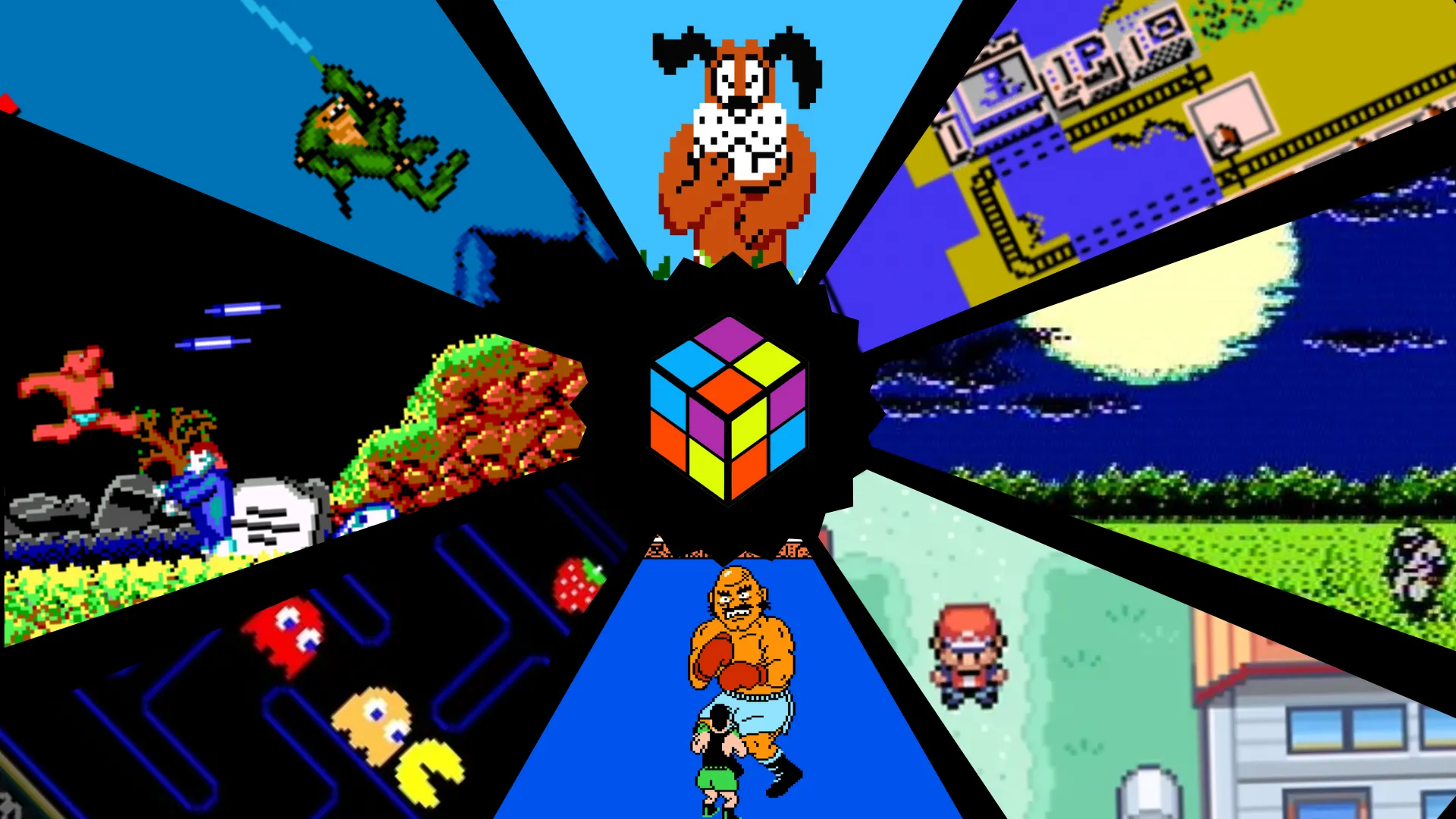 Logo LaunchBox với nhiều game giả lập chạy nền