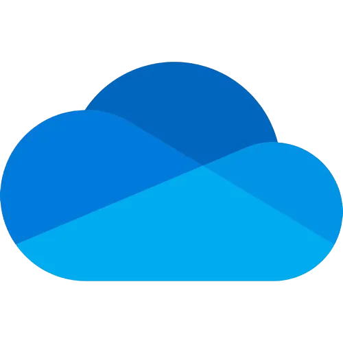 Logo Microsoft OneDrive với hình đám mây màu xanh lam