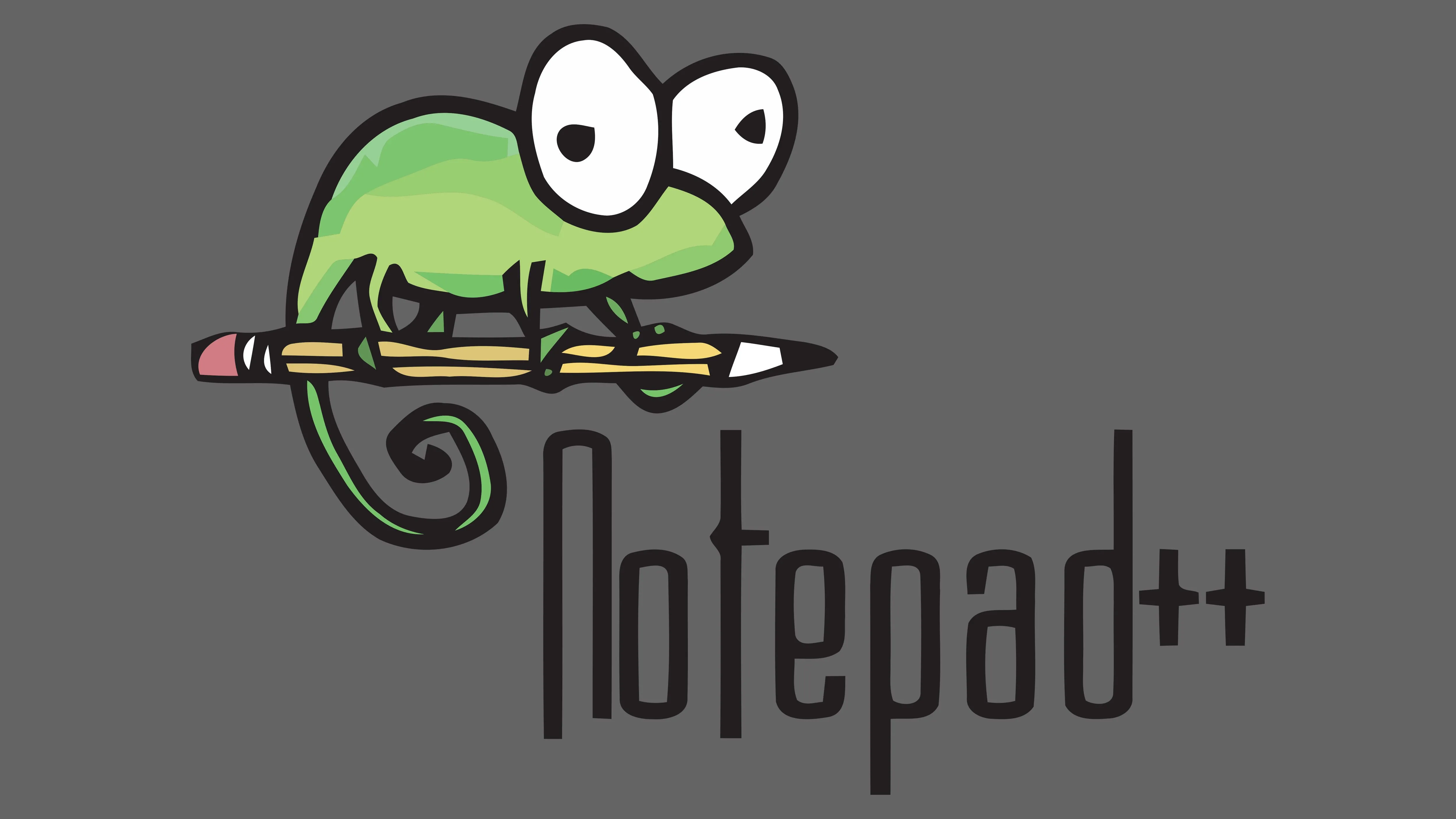 Logo Notepad++ nổi bật trên nền xám, biểu tượng của phần mềm mã nguồn mở
