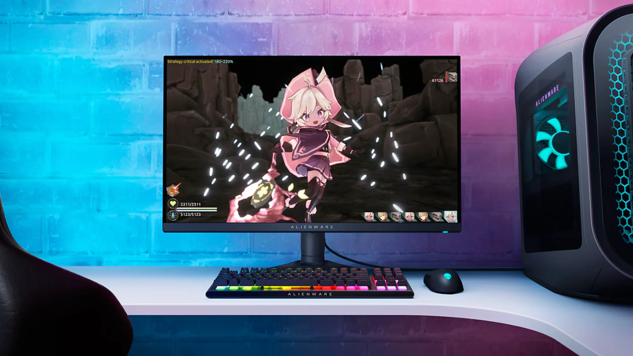 Màn hình Alienware AW2724DM hiển thị sắc nét với tấm nền IPS QHD