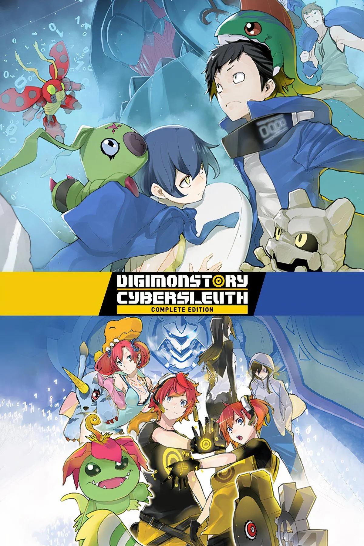 Màn hình chiến đấu của Digimon Story: Cyber Sleuth với các Digimon đang đối đầu trong thế giới mạng.