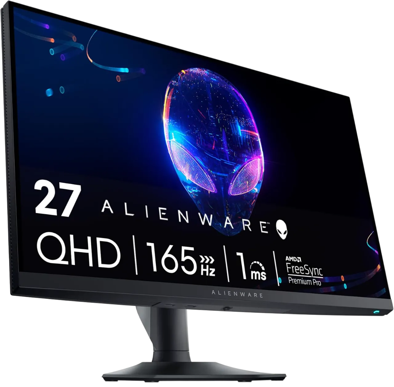Màn hình chơi game Alienware AW2724DM với thiết kế viền mỏng và chân đế công thái học