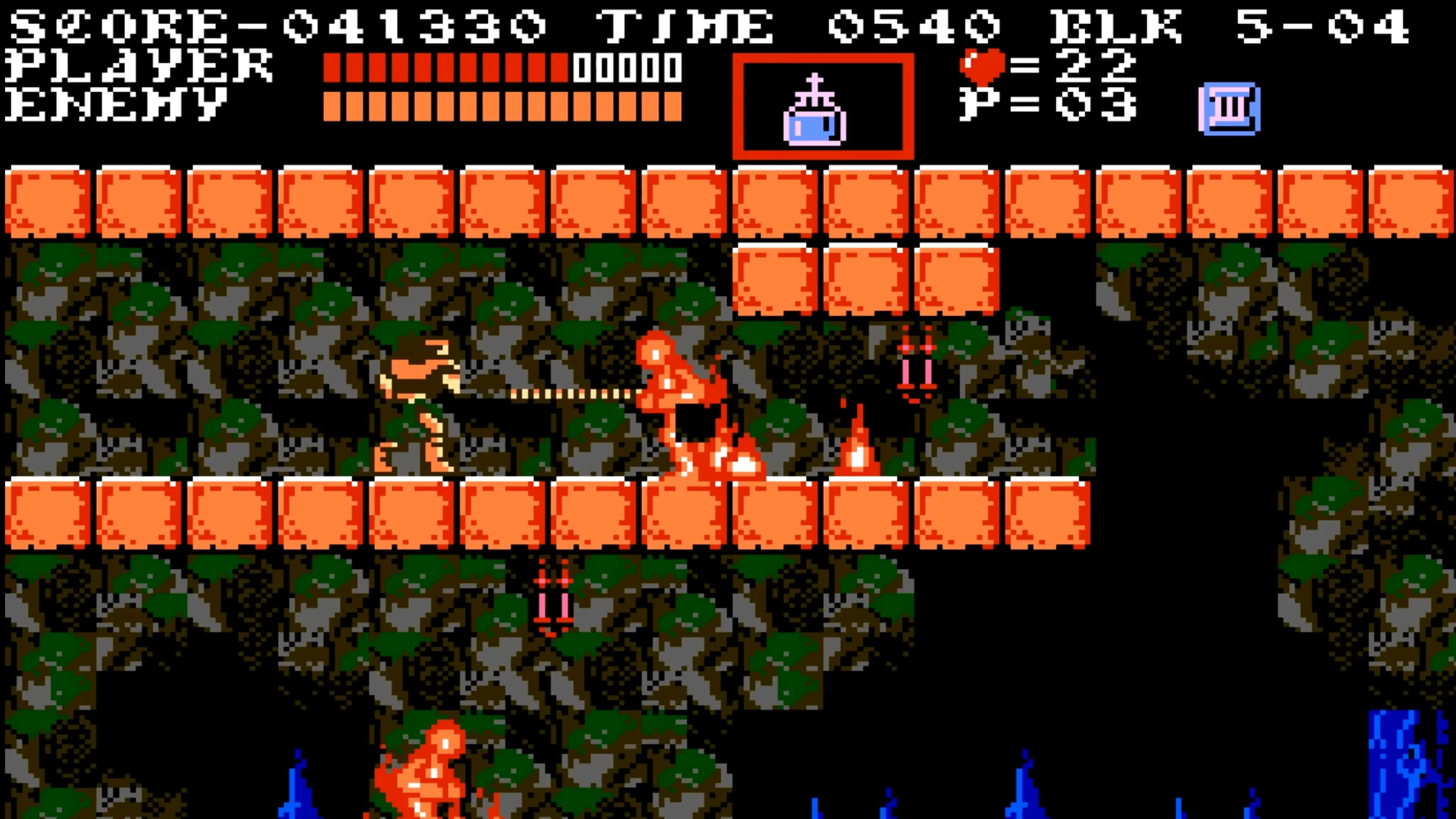 Màn hình lựa chọn nhân vật trong Castlevania III: Dracula's Curse, thể hiện sự đa dạng trong lối chơi.