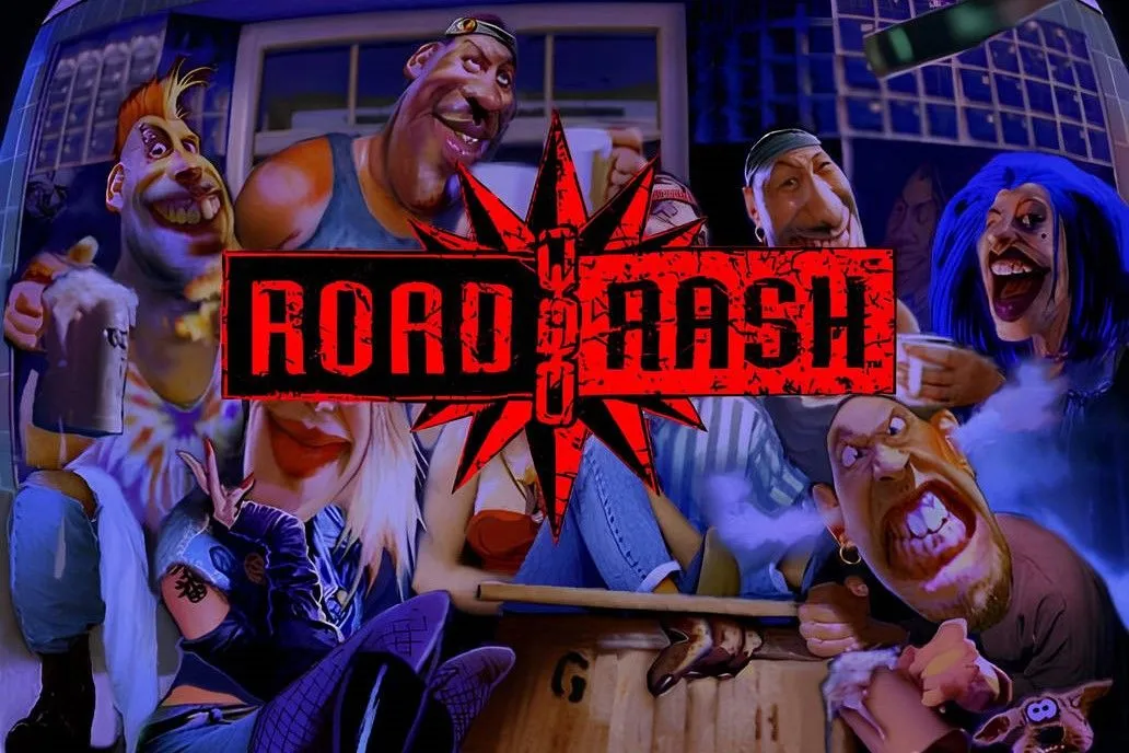 Màn hình menu từ trò chơi điện tử Road Rash
