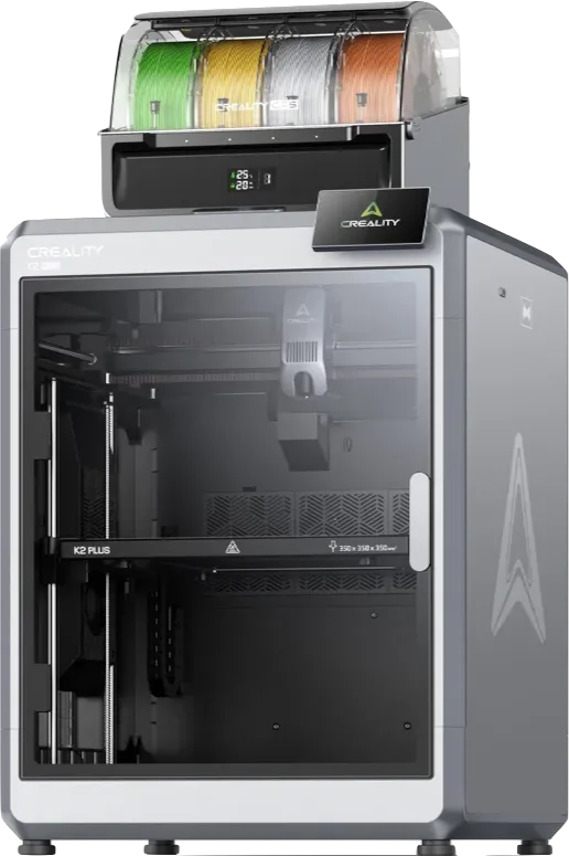 Máy in 3D Creality K2 Plus CoreXY với thiết kế trong suốt
