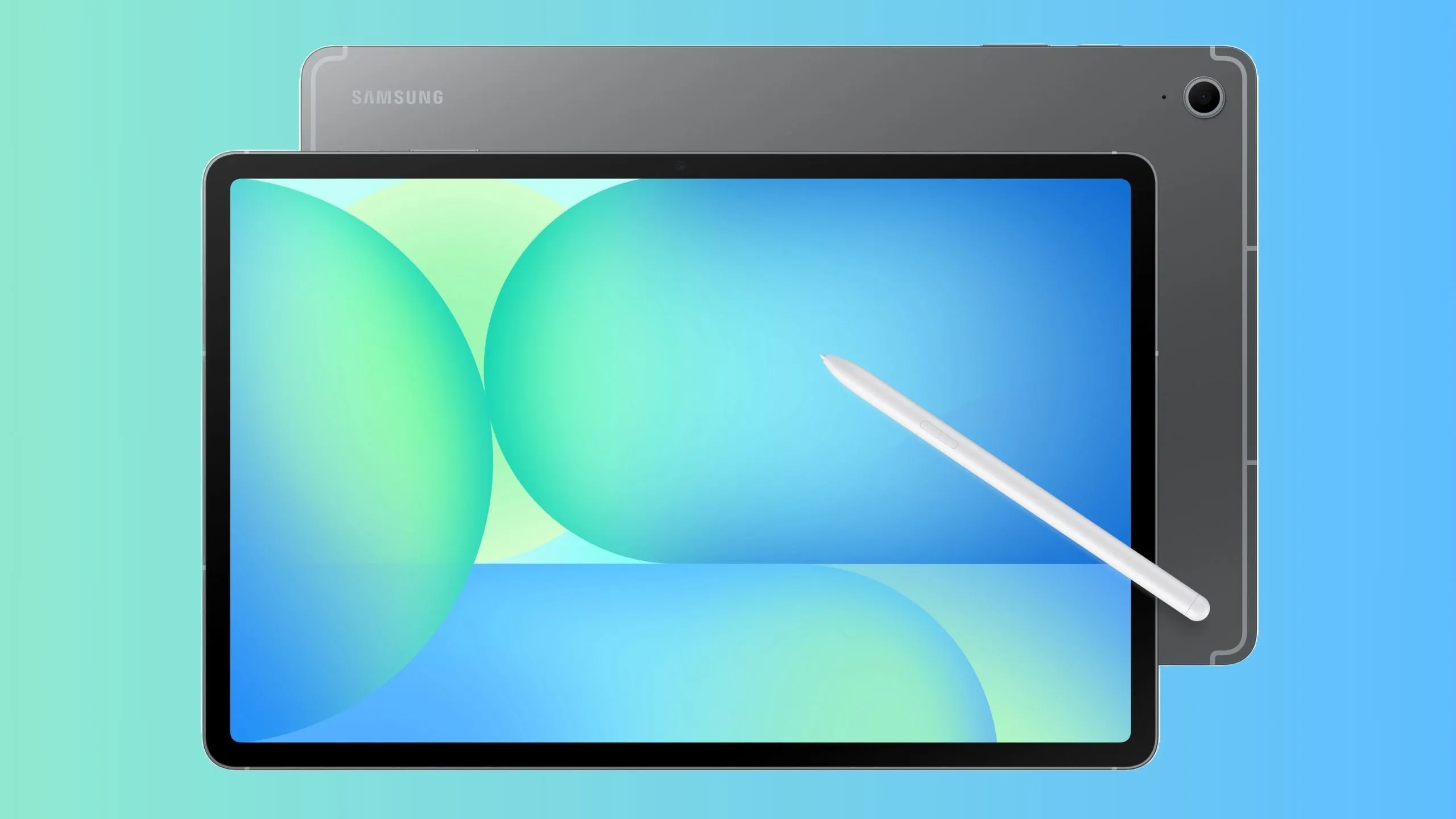 Máy tính bảng Samsung Galaxy Tab S10 FE màu bạc cùng bàn phím và bút S Pen, minh họa cho công cụ sáng tạo hiện đại.