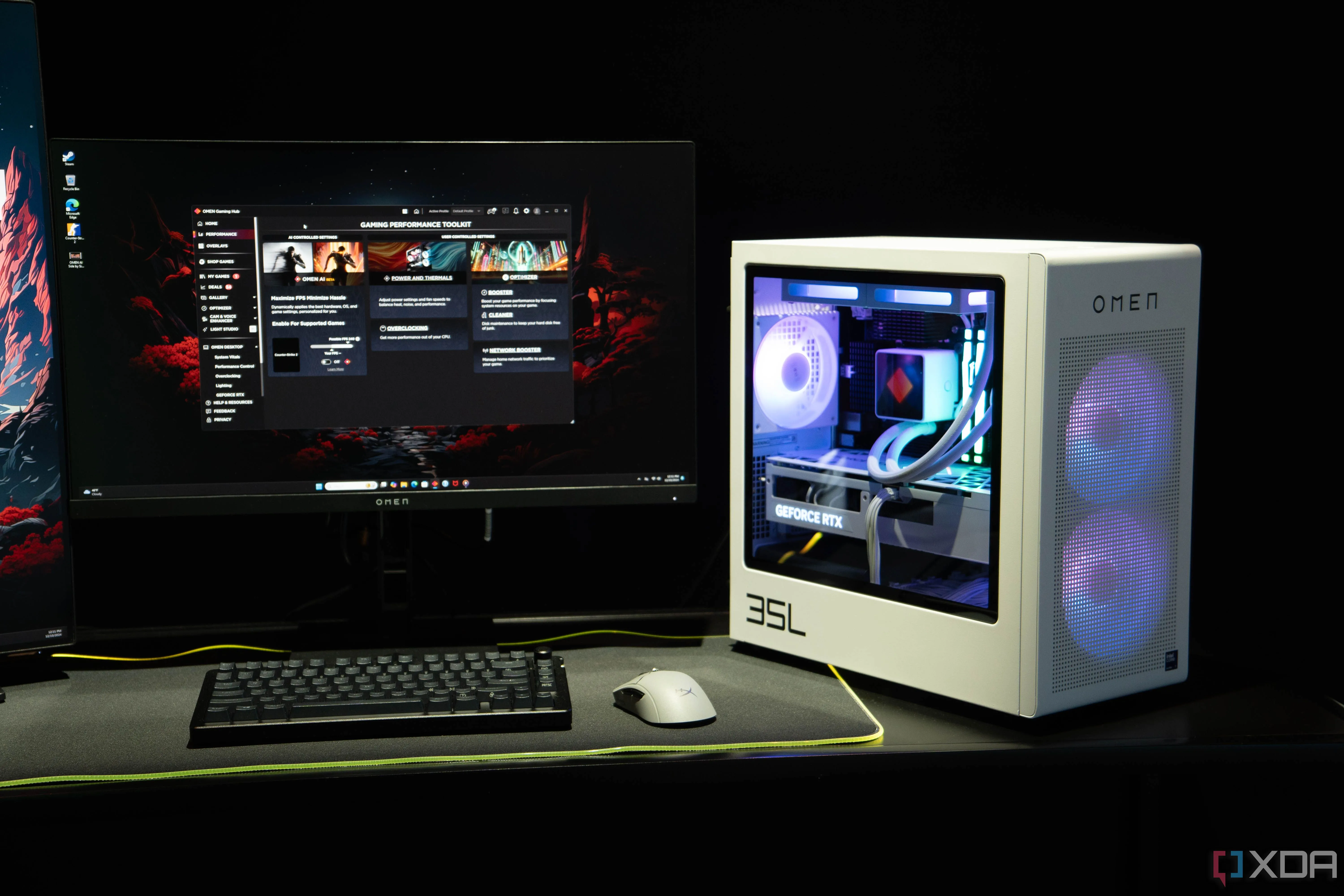 Máy tính chơi game HP Omen 35L-1, minh họa cho PC gaming lắp sẵn tầm trung