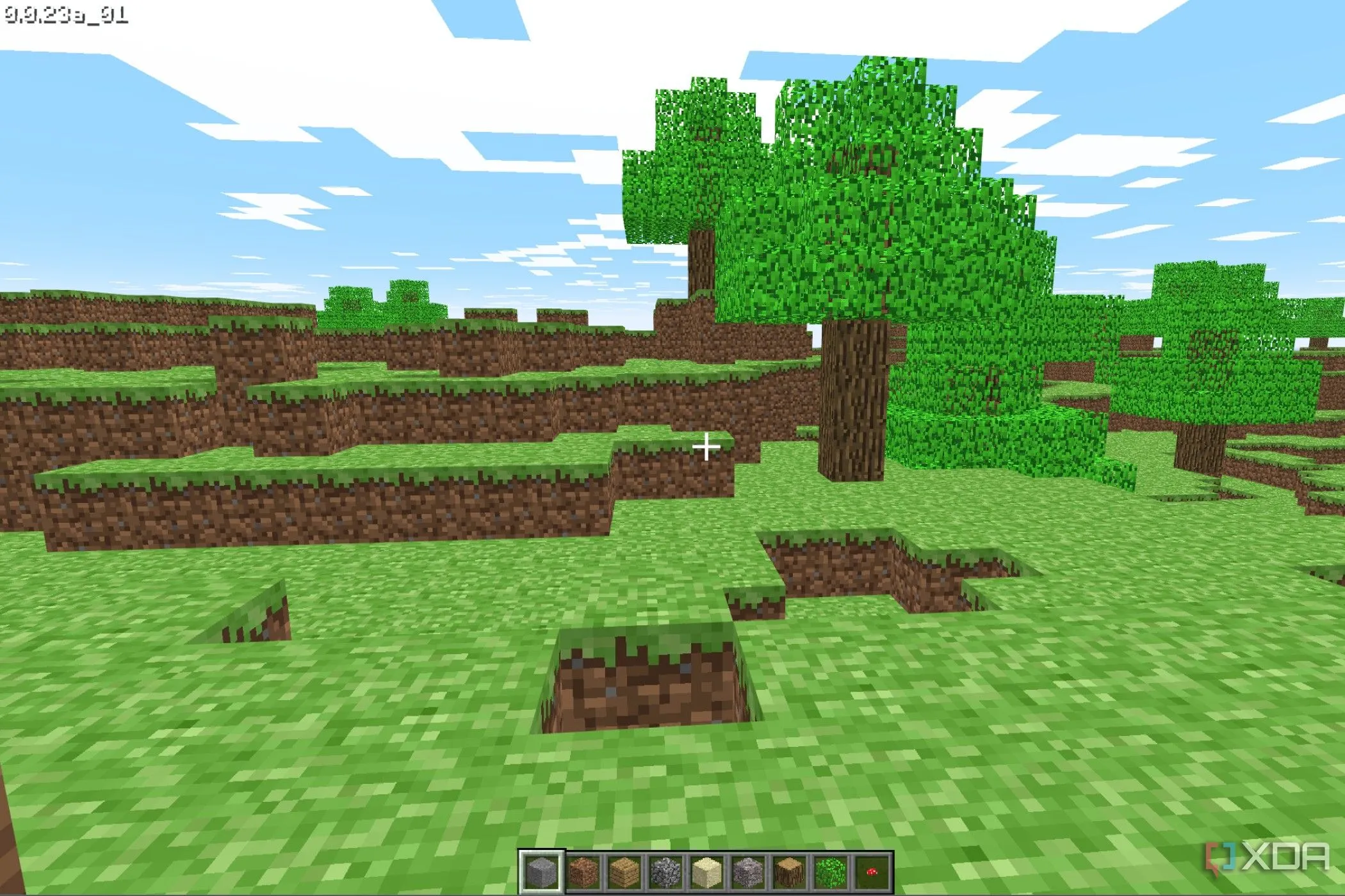 Minecraft Classic chạy trên trình duyệt web với đồ họa cổ điển
