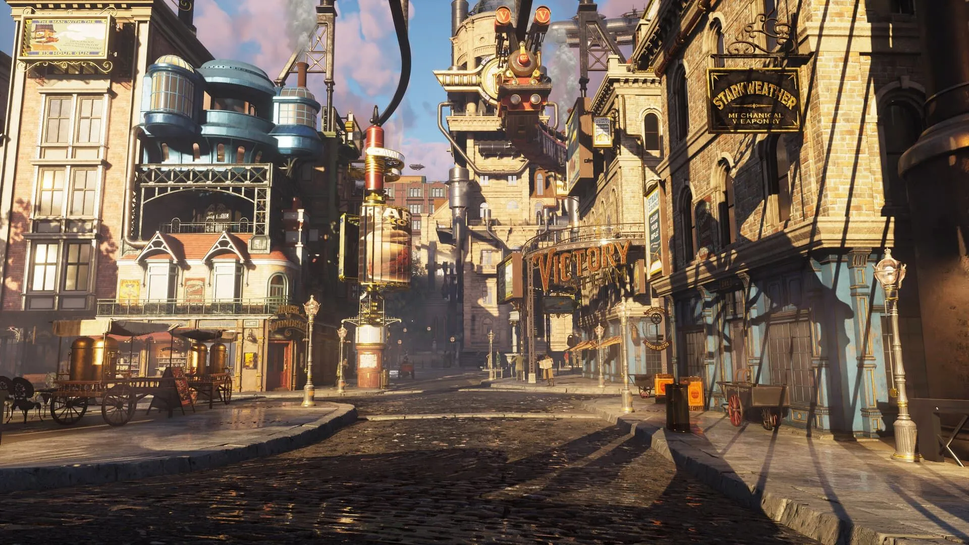 Một cái nhìn về thành phố steampunk trong Clockwork Revolution