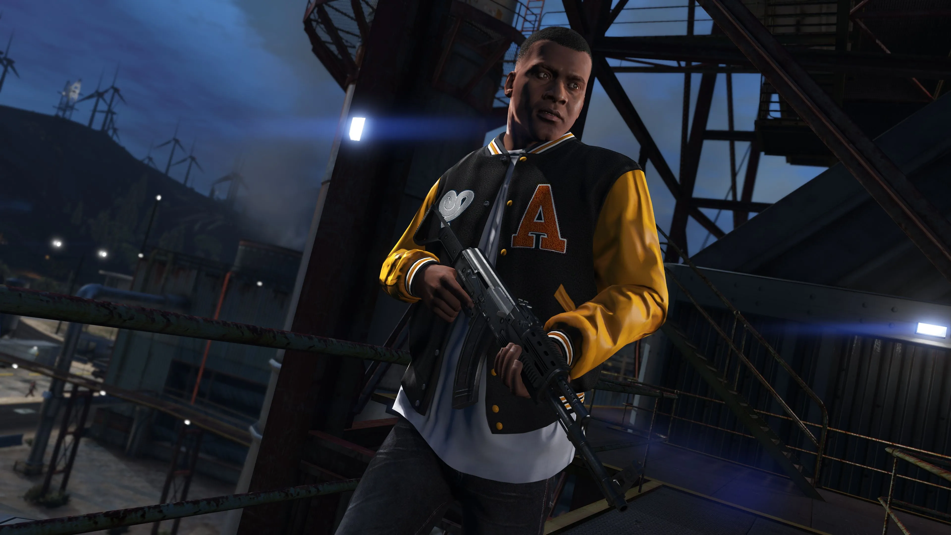 Một cảnh trong game Grand Theft Auto, minh họa series game nổi tiếng của Rockstar Games